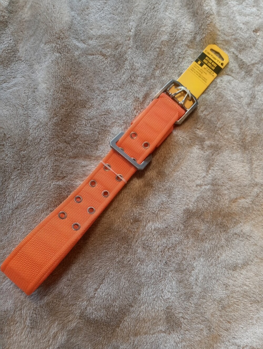 NWT • CARHARTT Nylon Wide Dog Collar (Orange) Size MEDIUM